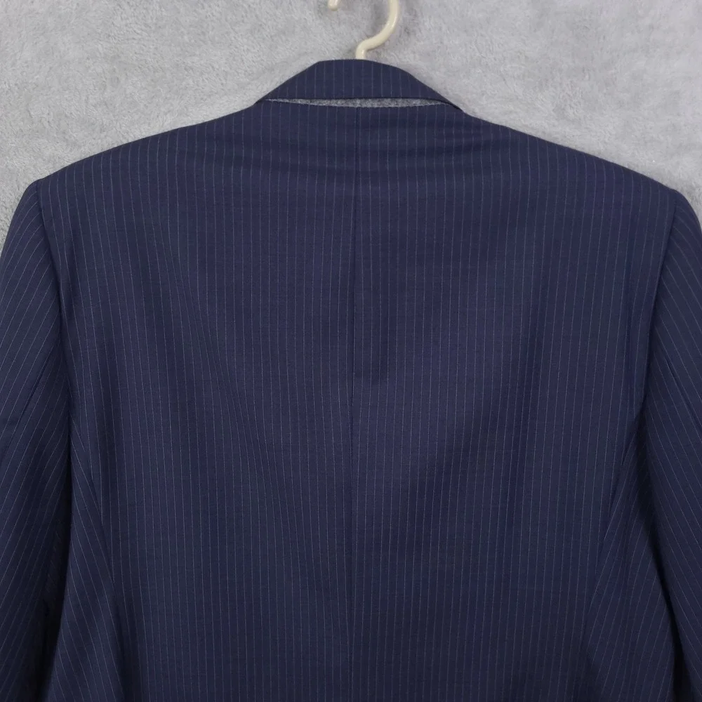 Cremieux loro piana blazer mens 44L- 50 Blue button front 100% wool Canada